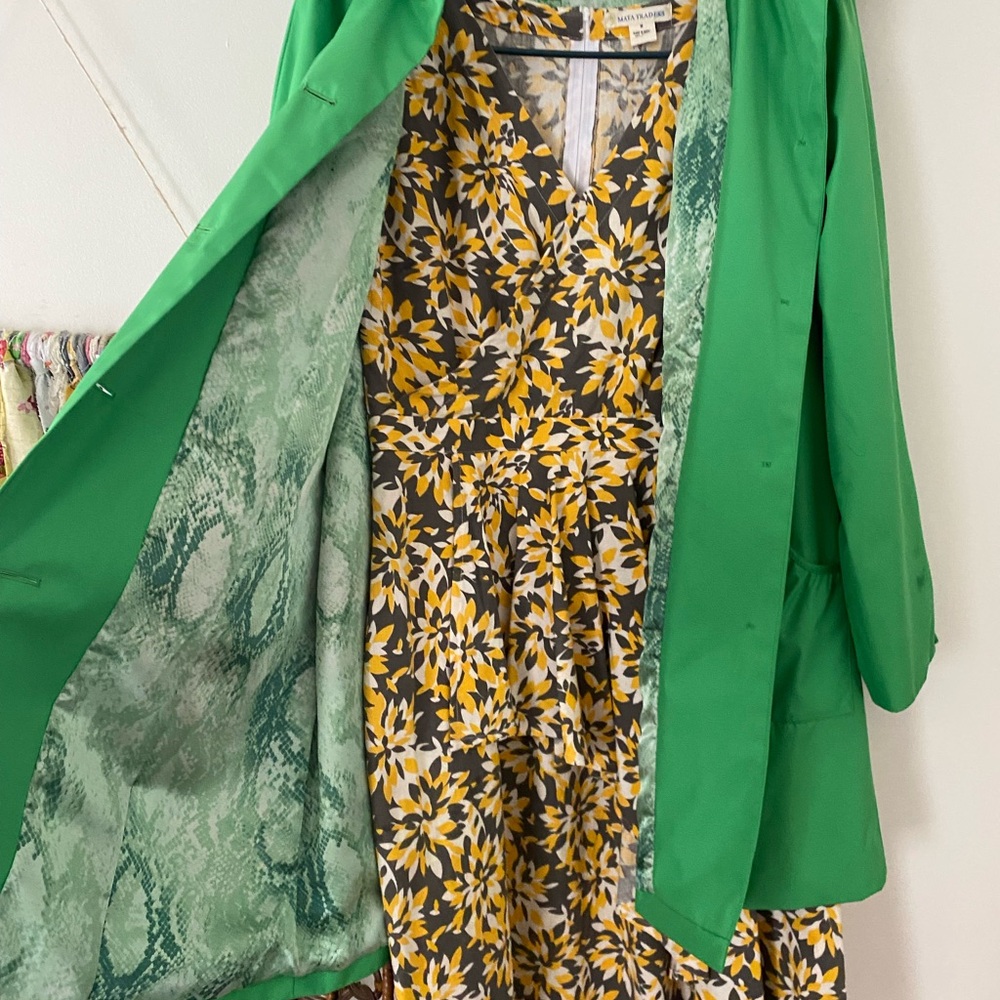 🍀Dennis Basso green New with out tags coat - Picture 2 of 7